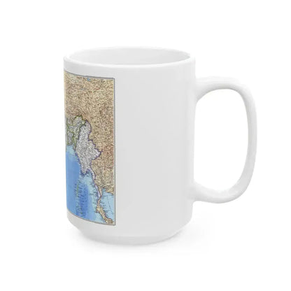 Asia - South (1984) (Map) White Coffee Mug - Go Mug Yourself