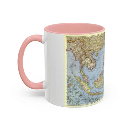 Asia - Southeast (1944) (Map) Accent Coffee Mug - Go Mug Yourself