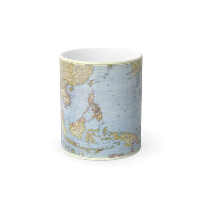 Asia - Southeast (1944) (Map) Color Changing Mug 11oz-11oz-Go Mug Yourself