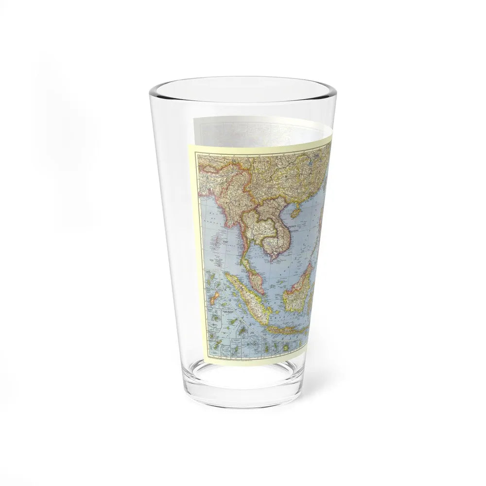 Asia - Southeast (1944) (Map) Pint Glass 16oz-Go Mug Yourself