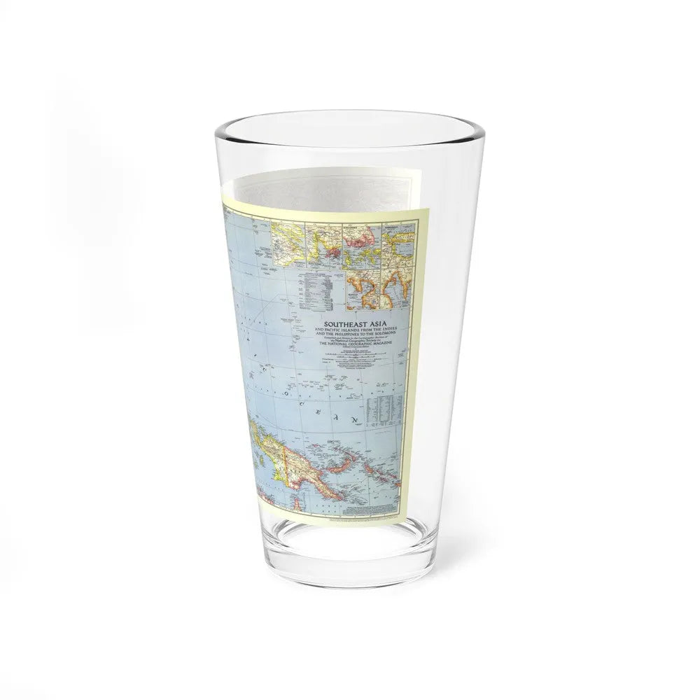 Asia - Southeast (1944) (Map) Pint Glass 16oz-Go Mug Yourself