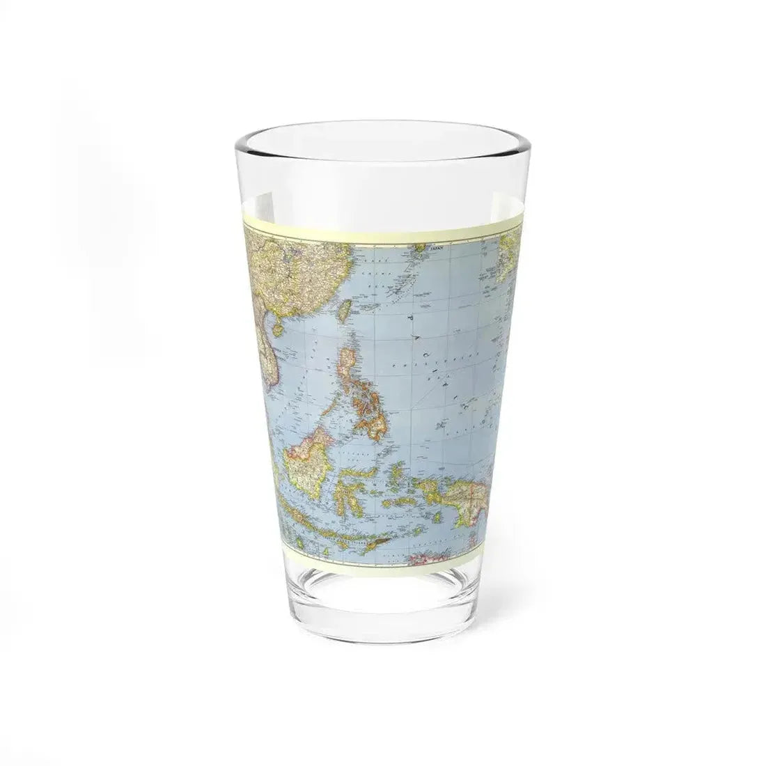 Asia - Southeast (1944) (Map) Pint Glass 16oz - Go Mug Yourself