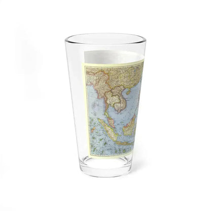 Asia - Southeast (1944) (Map) Pint Glass 16oz - Go Mug Yourself