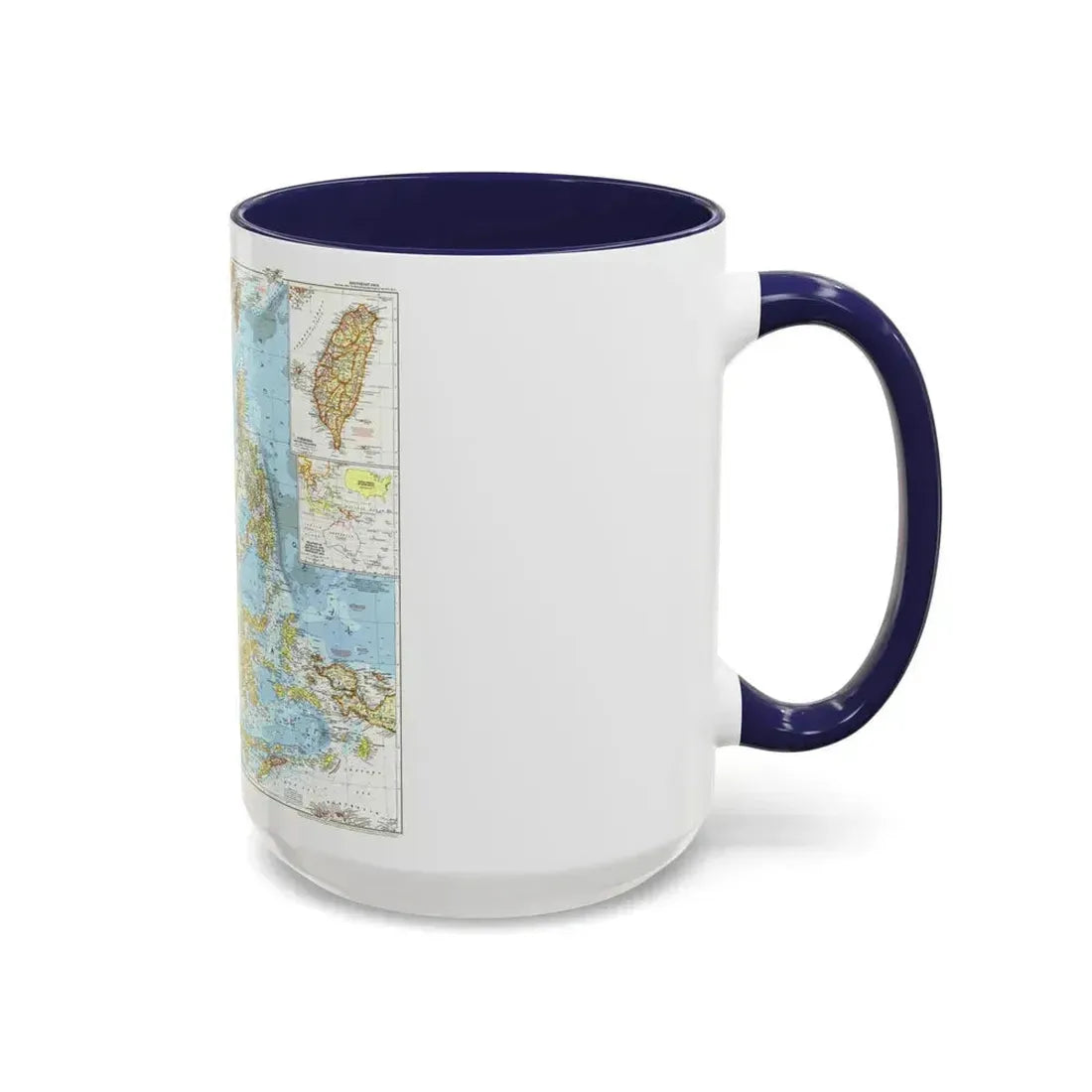 Asia - Southeast (1955) (Map) Accent Coffee Mug - Go Mug Yourself