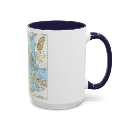 Asia - Southeast (1955) (Map) Accent Coffee Mug-Go Mug Yourself