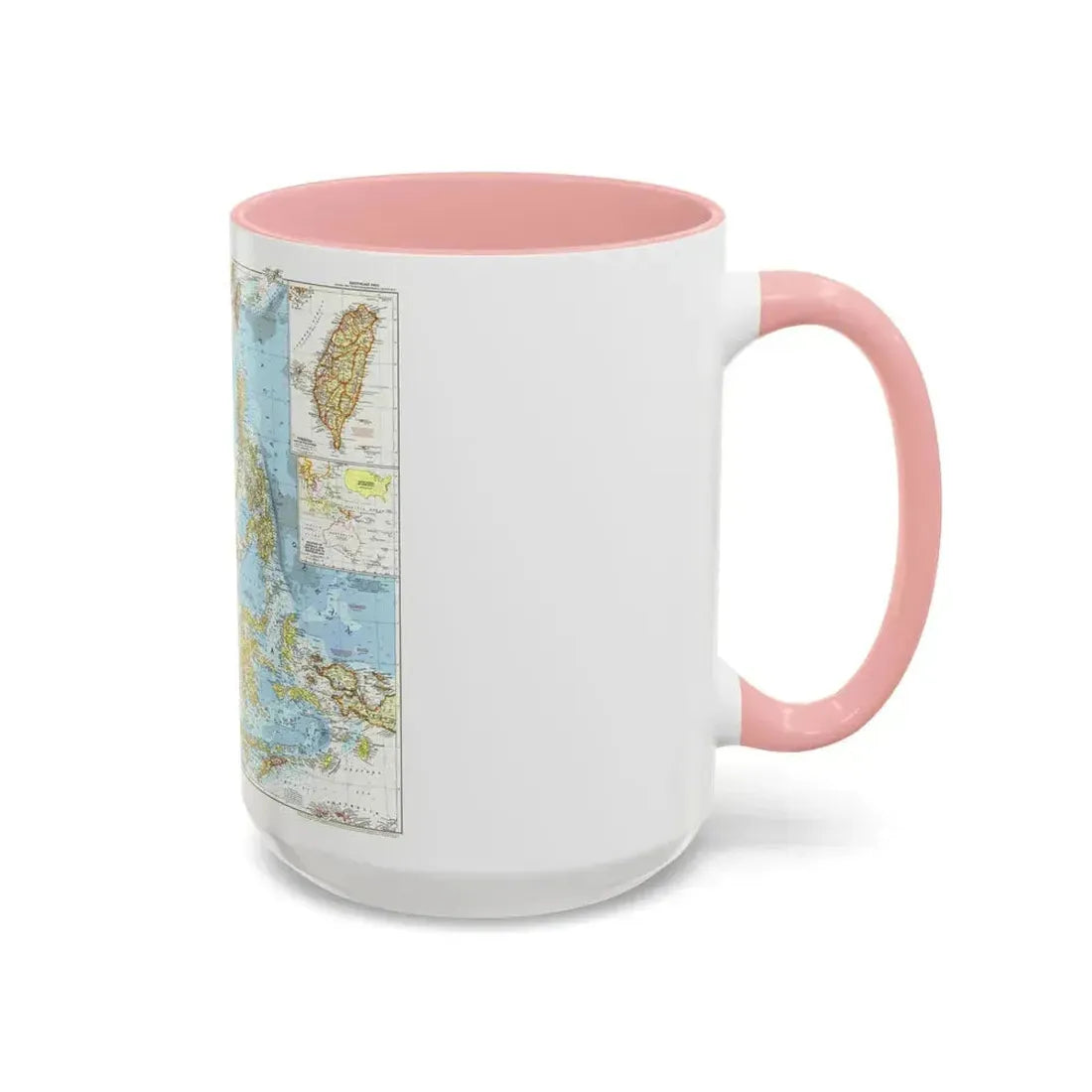 Asia - Southeast (1955) (Map) Accent Coffee Mug - Go Mug Yourself