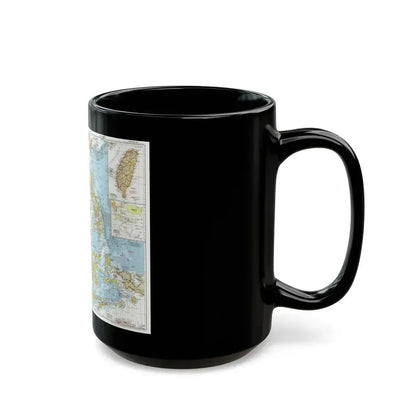 Asia - Southeast (1955) (Map) Black Coffee Mug - Go Mug Yourself