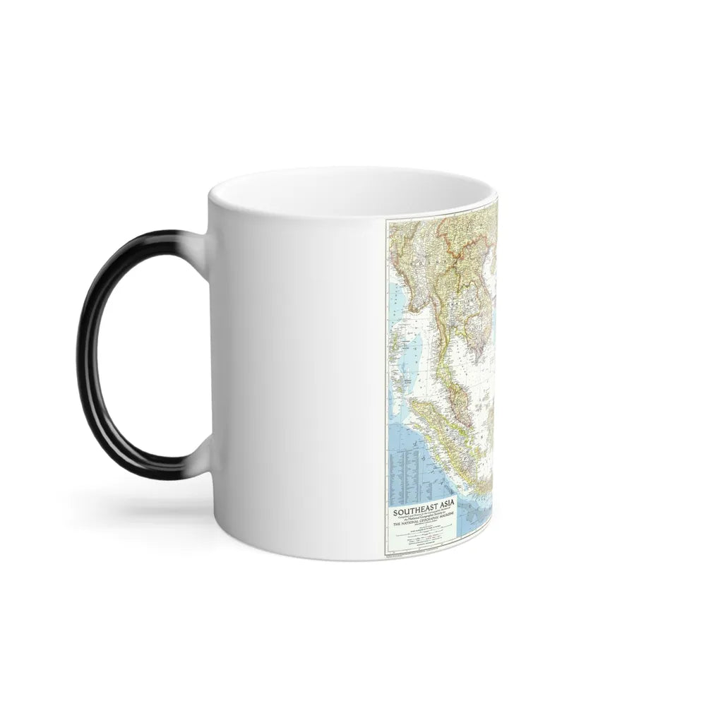 Asia - Southeast (1955) (Map) Color Changing Mug 11oz-Go Mug Yourself