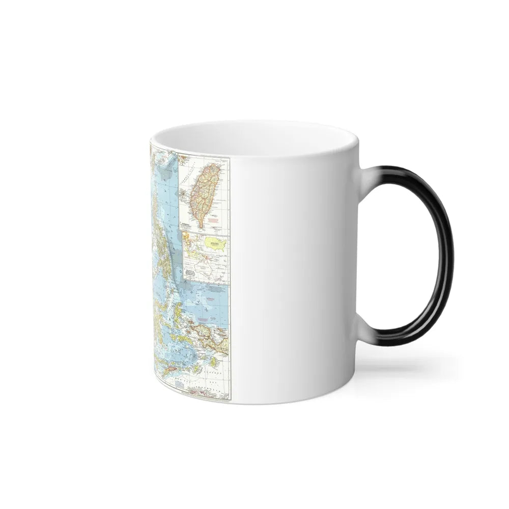 Asia - Southeast (1955) (Map) Color Changing Mug 11oz-Go Mug Yourself