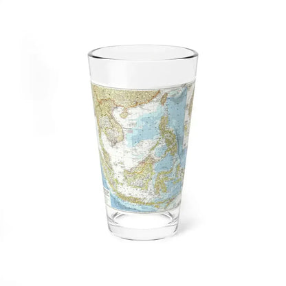 Asia - Southeast (1955) (Map) Pint Glass 16oz 16oz - Go Mug Yourself