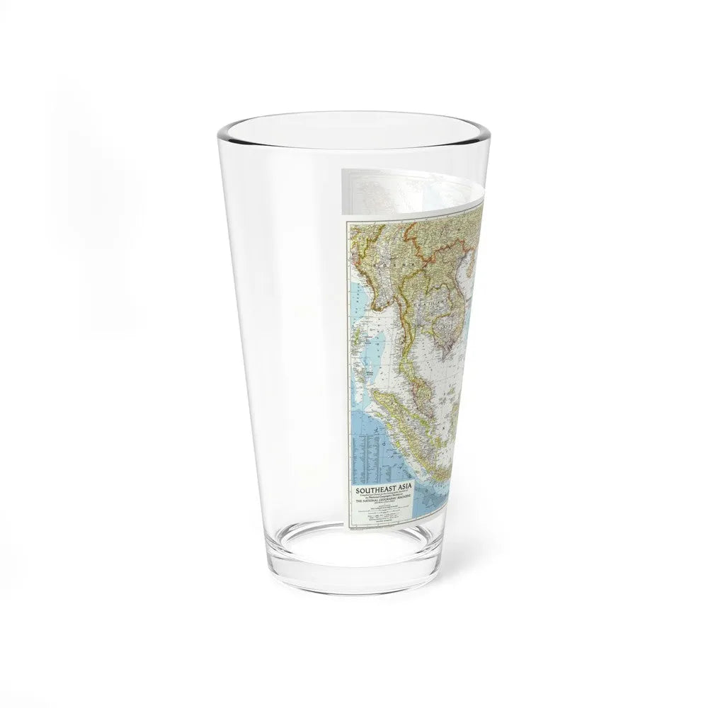 Asia - Southeast (1955) (Map) Pint Glass 16oz-Go Mug Yourself