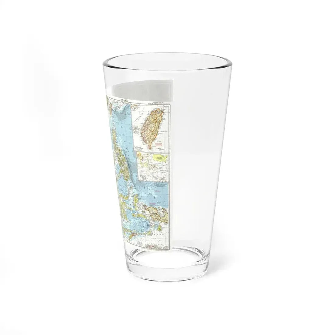 Asia - Southeast (1955) (Map) Pint Glass 16oz - Go Mug Yourself