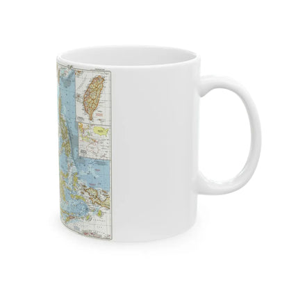 Asia - Southeast (1955) (Map) White Coffee Mug-Go Mug Yourself