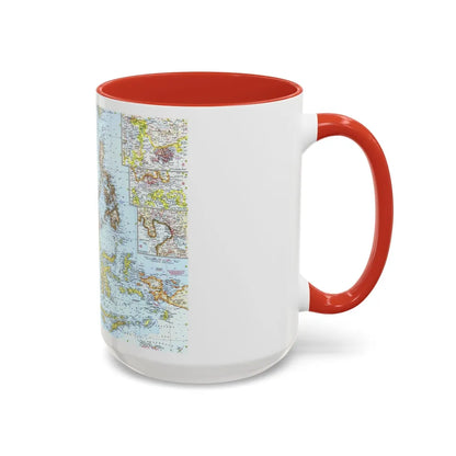 Asia - Southeast (1961) (Map) Accent Coffee Mug-Go Mug Yourself