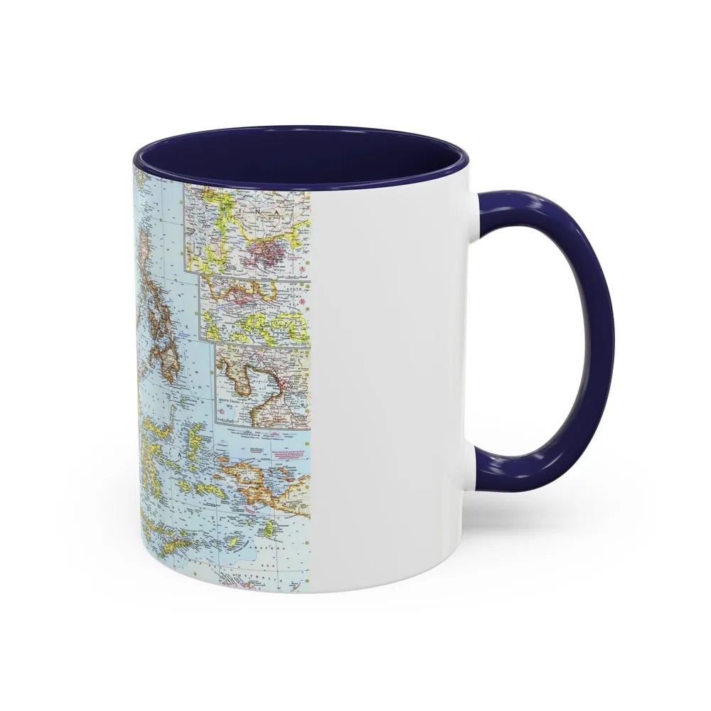 Asia - Southeast (1961) (Map) Accent Coffee Mug-Go Mug Yourself