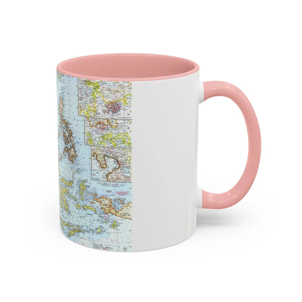 Asia - Southeast (1961) (Map) Accent Coffee Mug-Go Mug Yourself