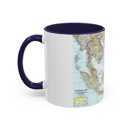 Asia - Southeast (1961) (Map) Accent Coffee Mug-Go Mug Yourself