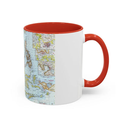 Asia - Southeast (1961) (Map) Accent Coffee Mug-Go Mug Yourself