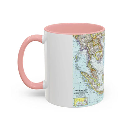 Asia - Southeast (1961) (Map) Accent Coffee Mug-Go Mug Yourself