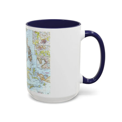 Asia - Southeast (1961) (Map) Accent Coffee Mug-Go Mug Yourself