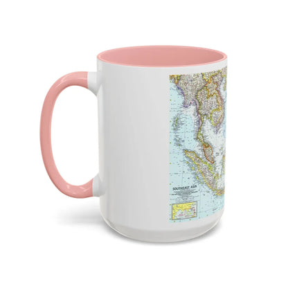 Asia - Southeast (1961) (Map) Accent Coffee Mug-Go Mug Yourself