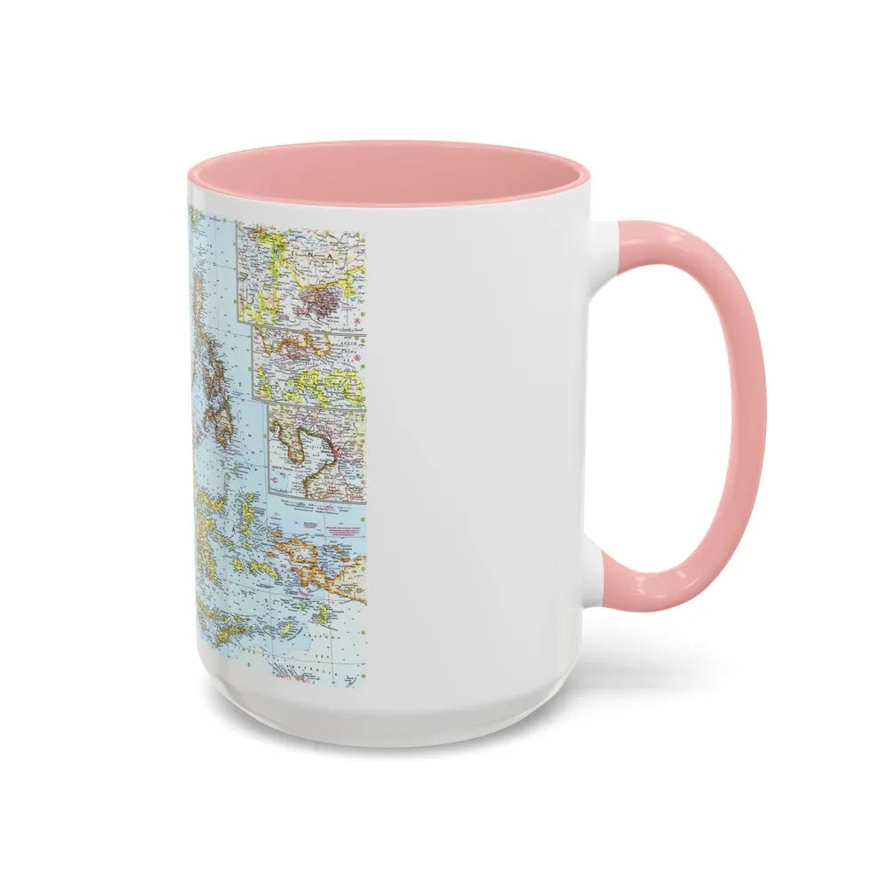 Asia - Southeast (1961) (Map) Accent Coffee Mug-Go Mug Yourself