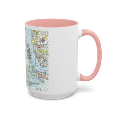 Asia - Southeast (1961) (Map) Accent Coffee Mug-Go Mug Yourself