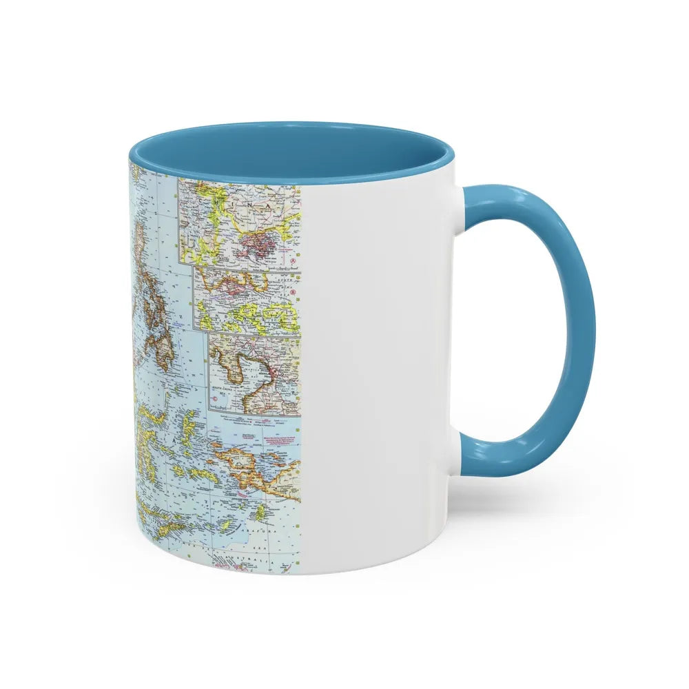 Asia - Southeast (1961) (Map) Accent Coffee Mug-Go Mug Yourself