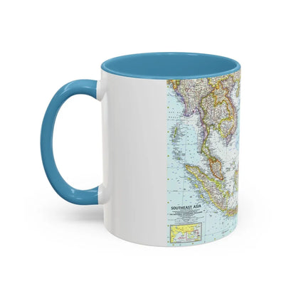 Asia - Southeast (1961) (Map) Accent Coffee Mug-Go Mug Yourself