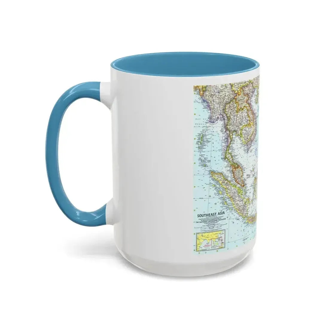 Asia - Southeast (1961) (Map) Accent Coffee Mug - Go Mug Yourself