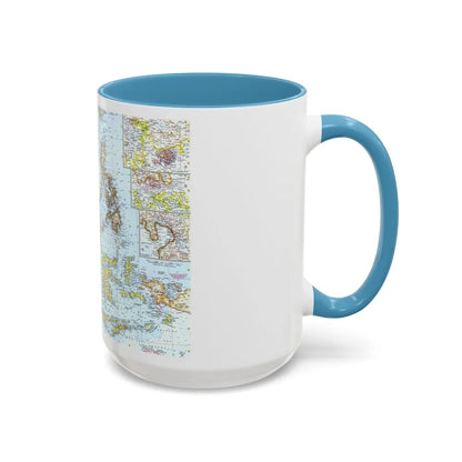 Asia - Southeast (1961) (Map) Accent Coffee Mug-Go Mug Yourself