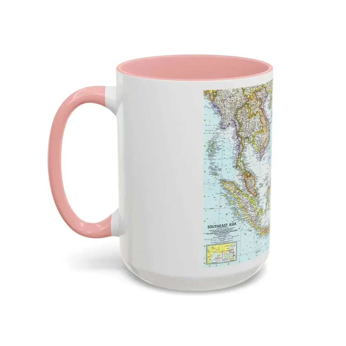 Asia - Southeast (1961) (Map) Accent Coffee Mug - Go Mug Yourself