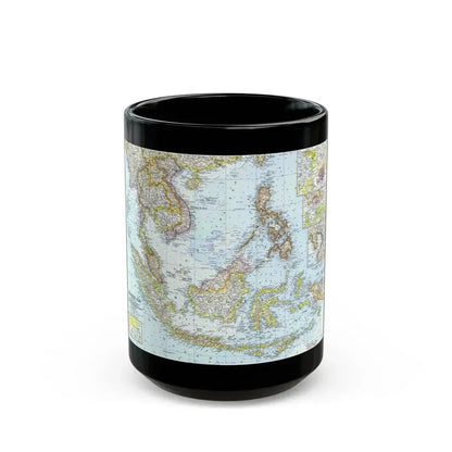 Asia - Southeast (1961) (Map) Black Coffee Mug 15oz - Go Mug Yourself