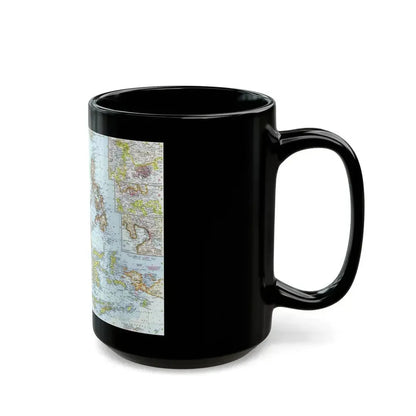 Asia - Southeast (1961) (Map) Black Coffee Mug - Go Mug Yourself
