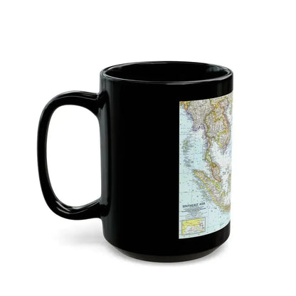 Asia - Southeast (1961) (Map) Black Coffee Mug - Go Mug Yourself