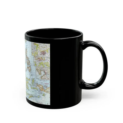 Asia - Southeast (1961) (Map) Black Coffee Mug - Go Mug Yourself