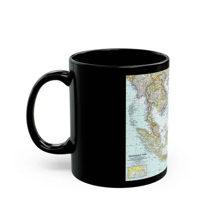 Asia - Southeast (1961) (Map) Black Coffee Mug - Go Mug Yourself