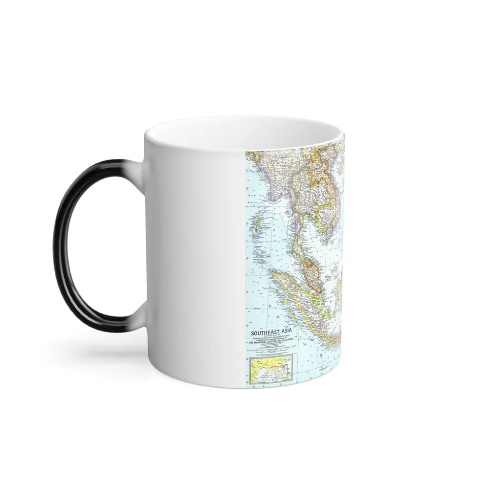 Asia - Southeast (1961) (Map) Color Changing Mug 11oz-Go Mug Yourself