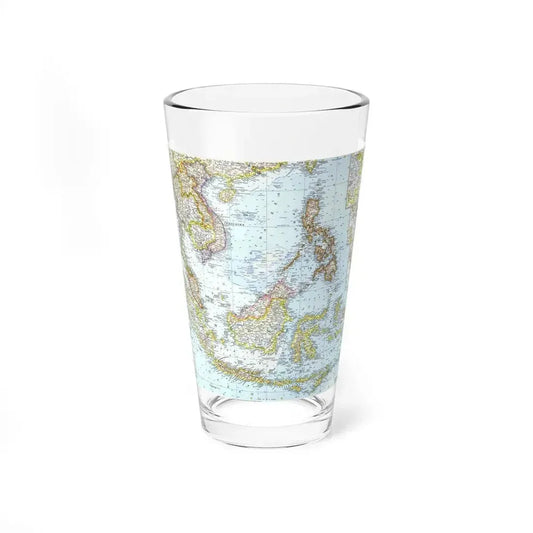 Asia - Southeast (1961) (Map) Pint Glass 16oz 16oz - Go Mug Yourself
