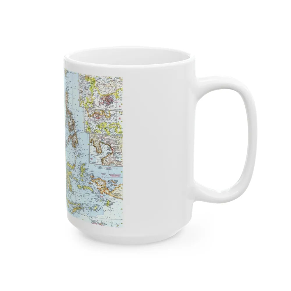 Asia - Southeast (1961) (Map) White Coffee Mug-Go Mug Yourself