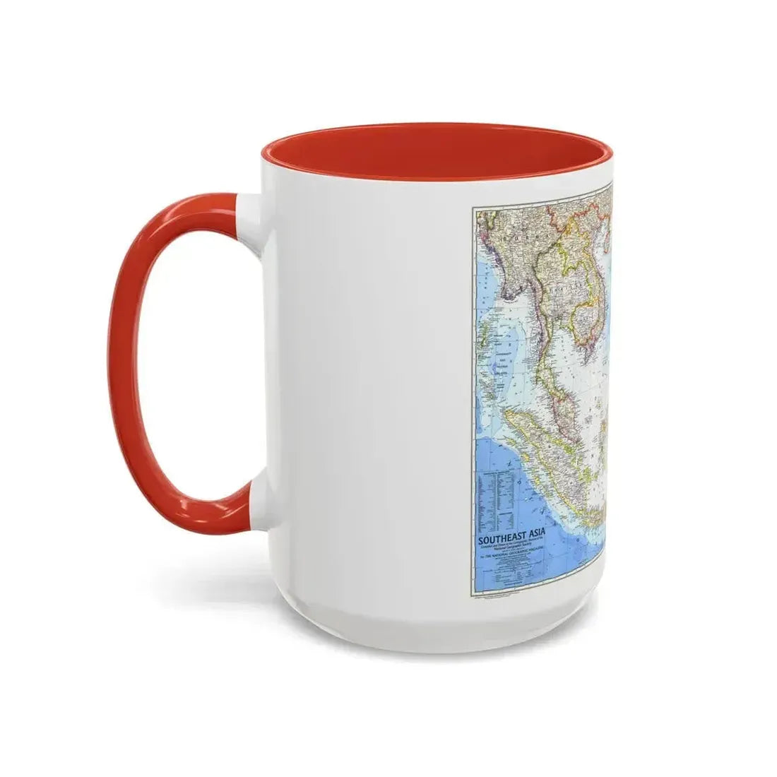 Asia - Southeast (1968) (Map) Accent Coffee Mug - Go Mug Yourself