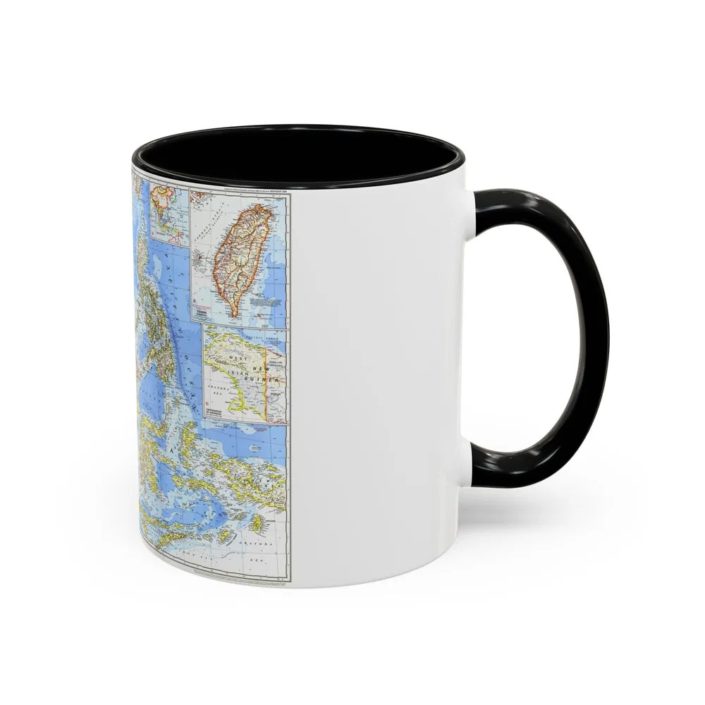 Asia - Southeast (1968) (Map) Accent Coffee Mug-Go Mug Yourself