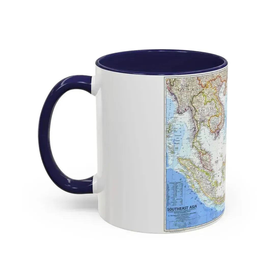 Asia - Southeast (1968) (Map) Accent Coffee Mug - Go Mug Yourself