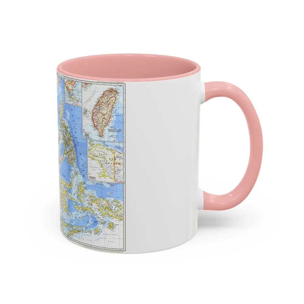 Asia - Southeast (1968) (Map) Accent Coffee Mug-Go Mug Yourself