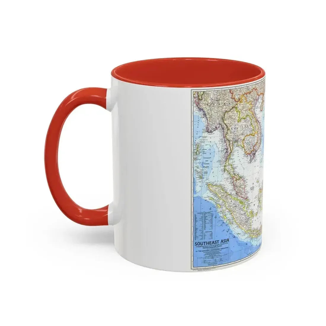Asia - Southeast (1968) (Map) Accent Coffee Mug - Go Mug Yourself