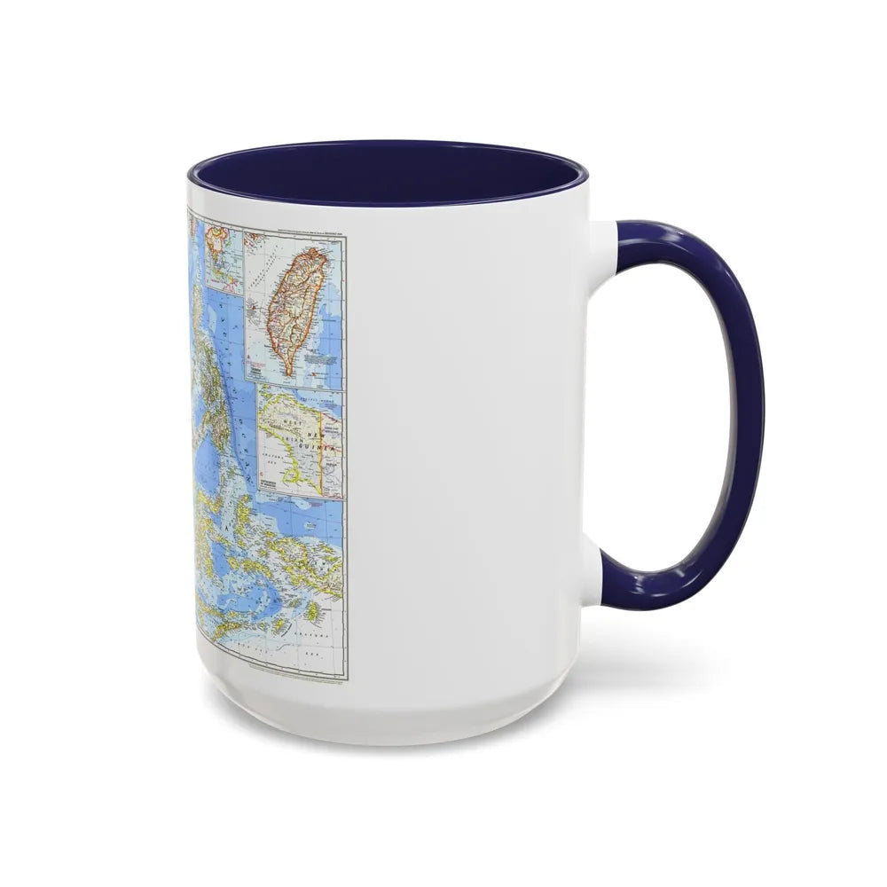 Asia - Southeast (1968) (Map) Accent Coffee Mug-Go Mug Yourself