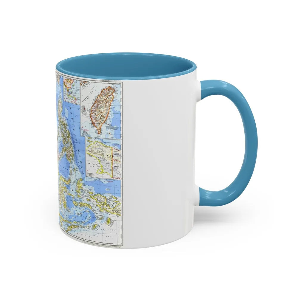 Asia - Southeast (1968) (Map) Accent Coffee Mug-Go Mug Yourself