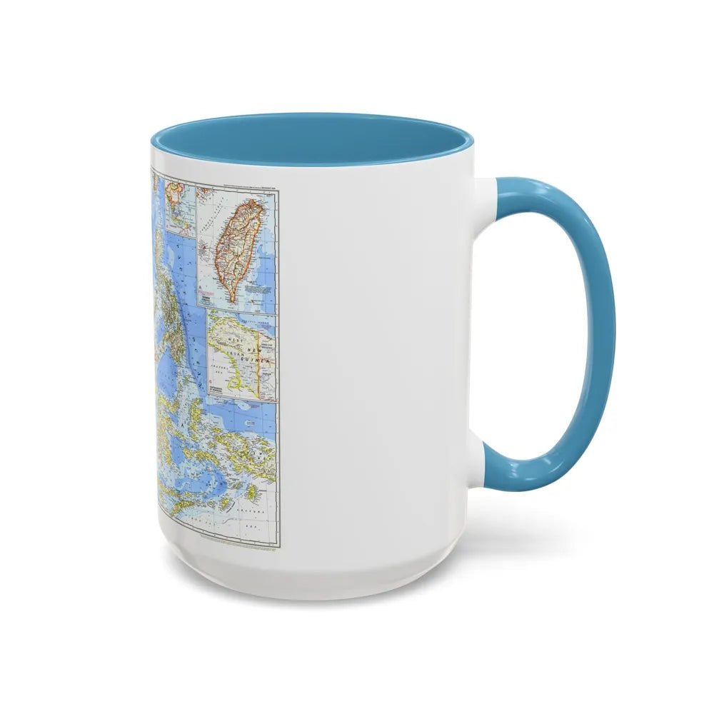 Asia - Southeast (1968) (Map) Accent Coffee Mug-Go Mug Yourself