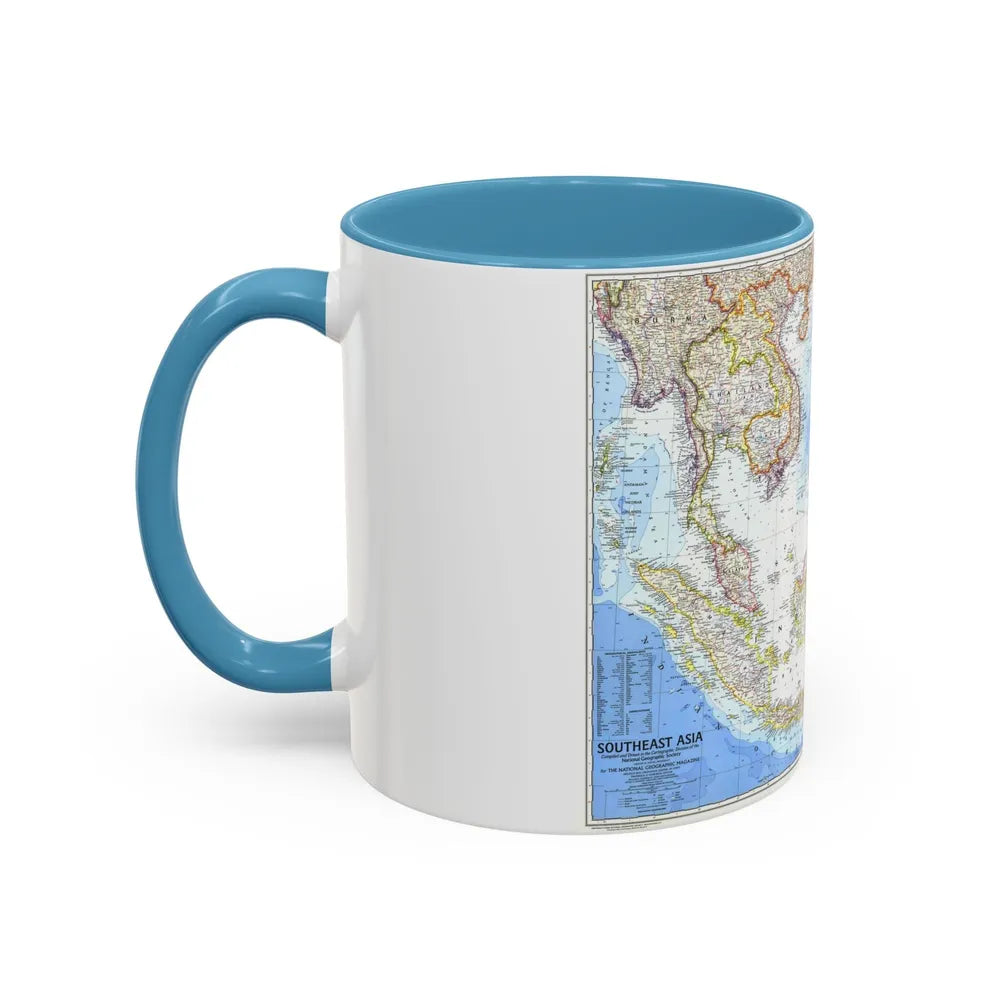 Asia - Southeast (1968) (Map) Accent Coffee Mug-Go Mug Yourself