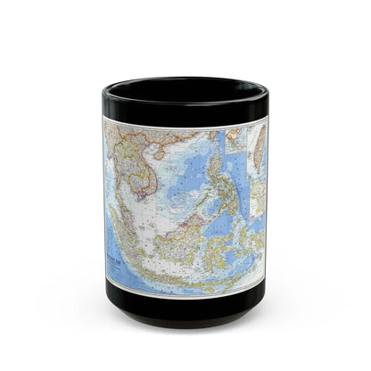 Asia - Southeast (1968) (Map) Black Coffee Mug-15oz-Go Mug Yourself